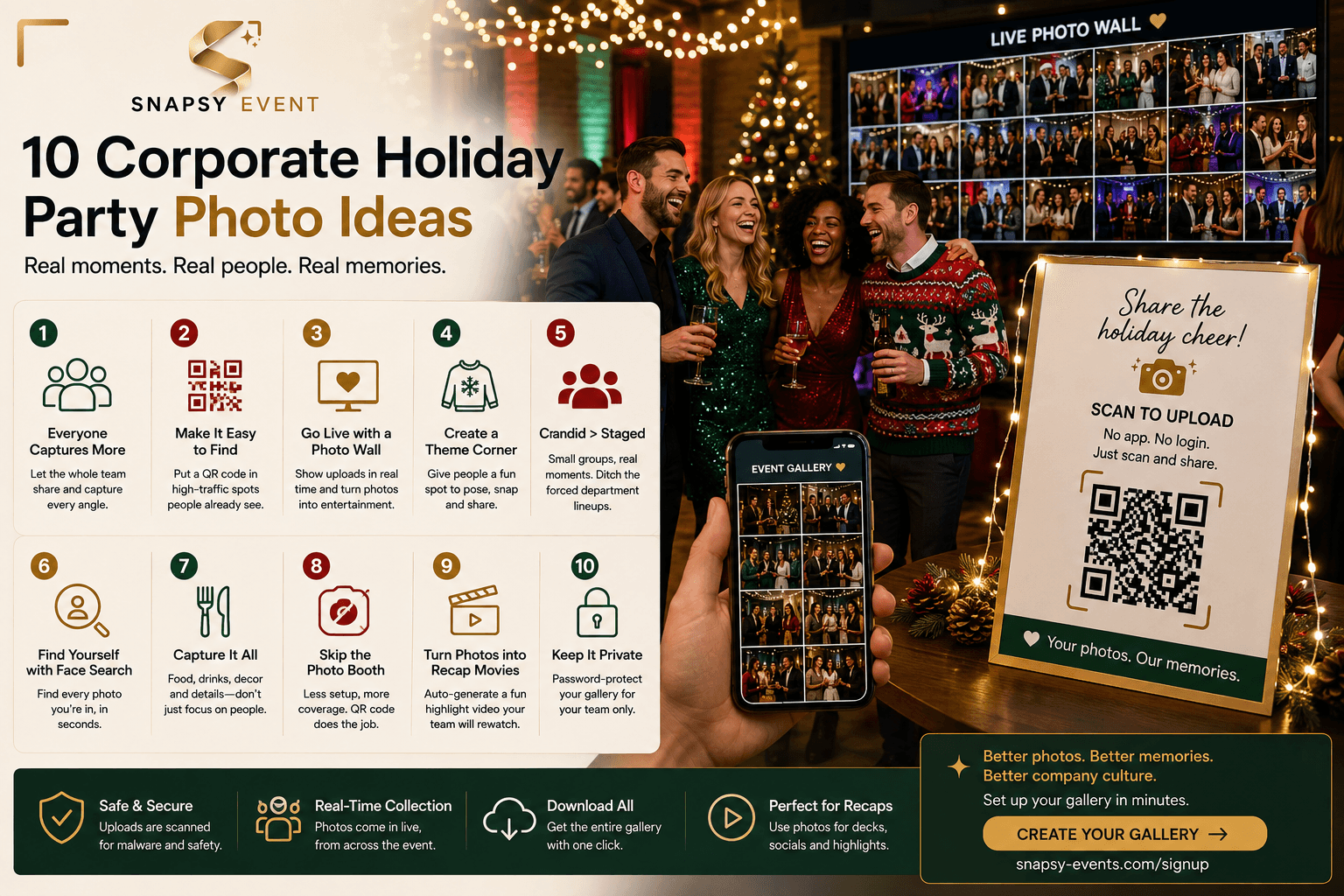 Corporate Holiday Party Photo Ideas That Aren't Cringe