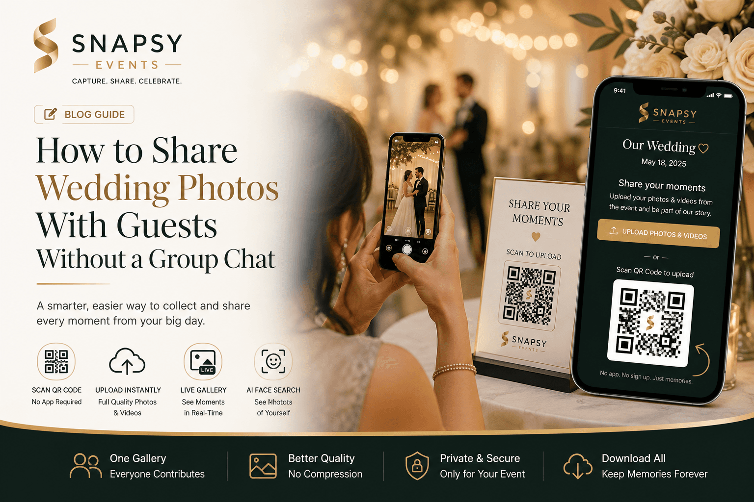 How to Share Wedding Photos With Guests Without a Group Chat